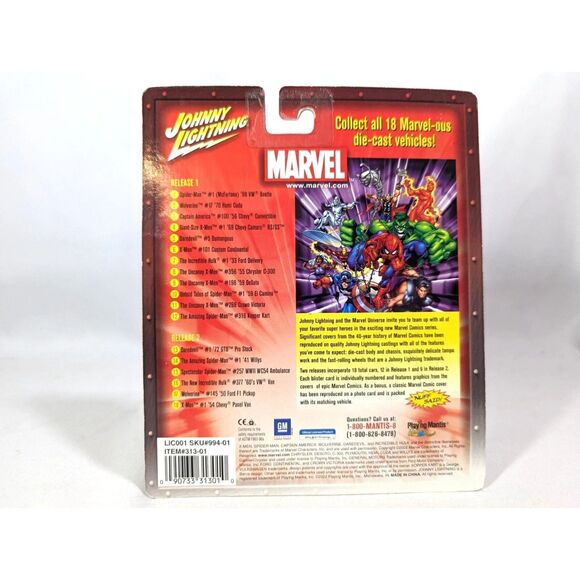 Johnny Lightning The Uncanny X-Men 1990 Ford Crown Victoria Car Diecast Gift NIP - Picture 3 of 5